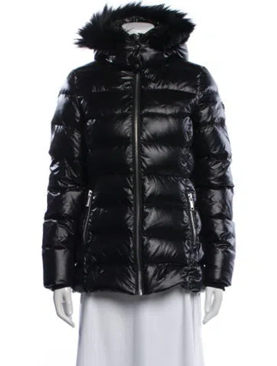 Pre-owned Andrew Marc Nylon Down Jacket In Black