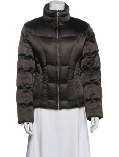 Pre-owned Andrew Marc Nylon Down Jacket In Blue
