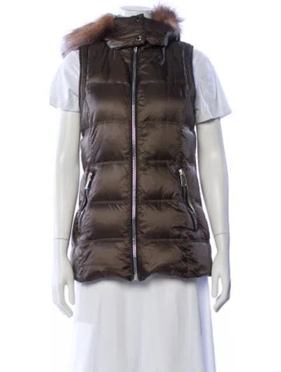 Pre-owned Andrew Marc Nylon Down Jacket In Multi