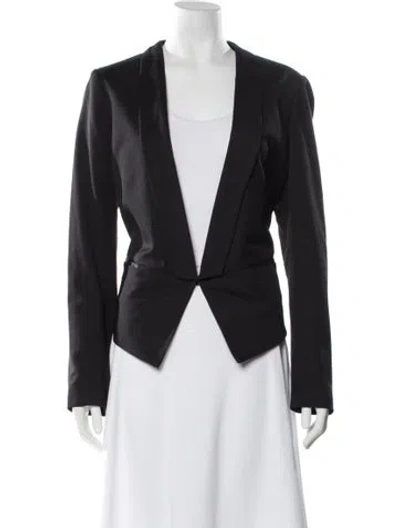 Pre-owned Andrew Marc Nylon Evening Jacket In Black