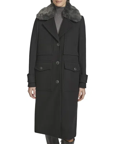 ANDREW MARC OLPAE OFFICER WOOL-BLEND COAT