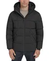Andrew Marc Palmerton Micro Ripstop Puffer Jacket In Black