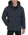 Andrew Marc Palmerton Micro Ripstop Puffer Jacket In Blue