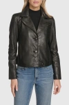 Andrew Marc Paluma Leather Jacket In Black