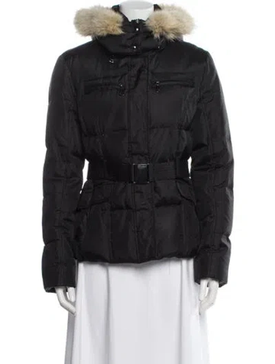 Pre-owned Andrew Marc Parka In Black