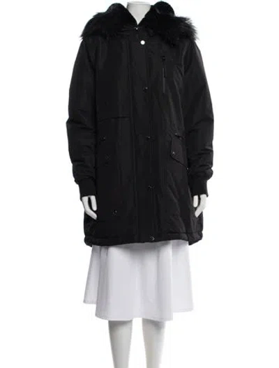 Pre-owned Andrew Marc Parka In Black