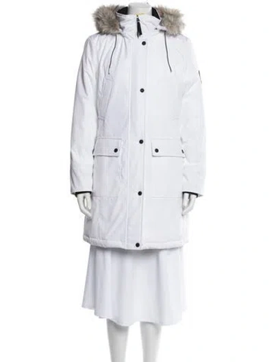Pre-owned Andrew Marc Parka In White
