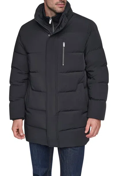 Andrew Marc Parka With Removable Bib In Black
