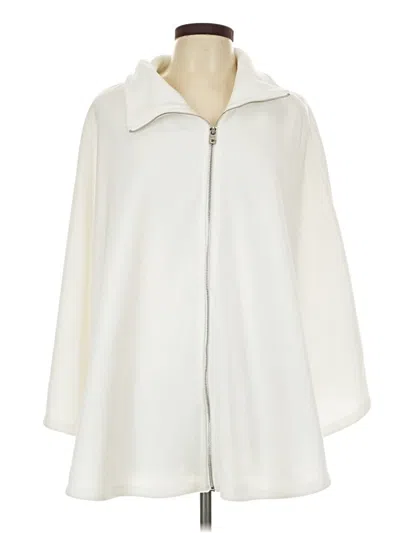 Andrew Marc Poncho In White