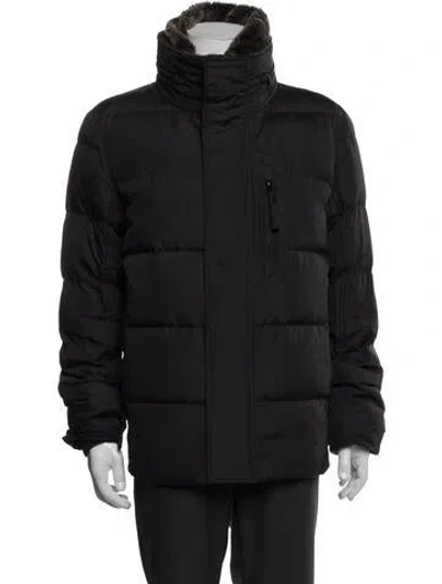 Pre-owned Andrew Marc Puffer Coat In Black