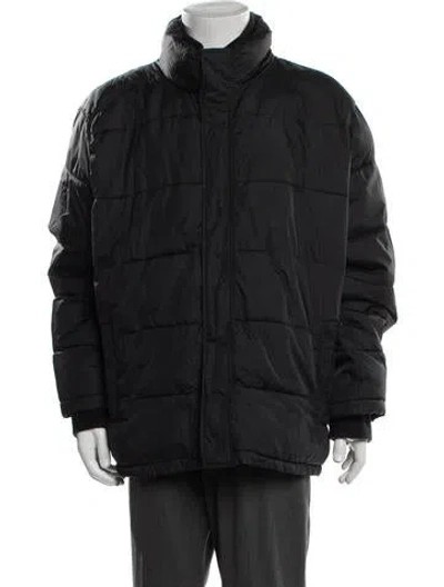 Pre-owned Andrew Marc Puffer Coat In Black