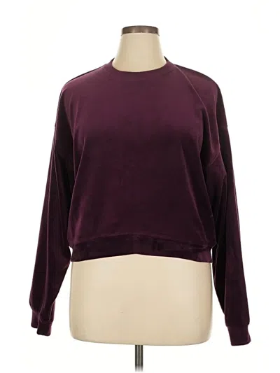 Pre-owned Andrew Marc Pullover Sweater In Burgundy