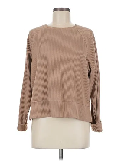 Pre-owned Andrew Marc Pullover Sweater In Tan