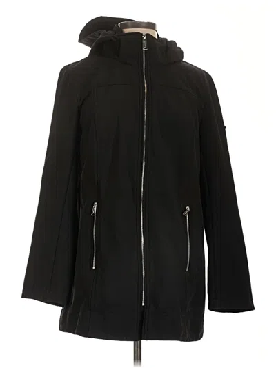 Pre-owned Andrew Marc Raincoat In Black