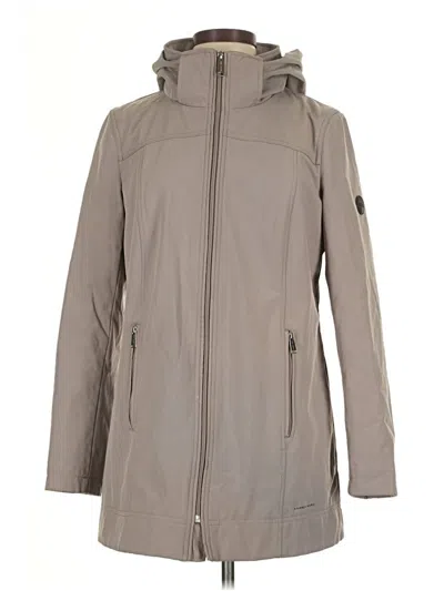 Pre-owned Andrew Marc Raincoat In Gray