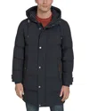 Andrew Marc Rummel Hooded Stadium Coat In Blue