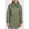 Andrew Marc Ryder Hooded Bib Inset Parka In Sage