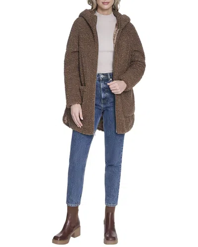 Andrew Marc Seneca Coat In Brown