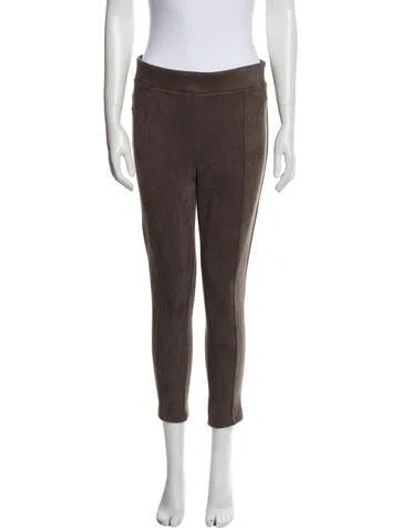 Pre-owned Andrew Marc Skinny Leg Pants In Brown