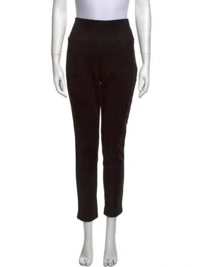 Pre-owned Andrew Marc Skinny Leg Pants In Brown