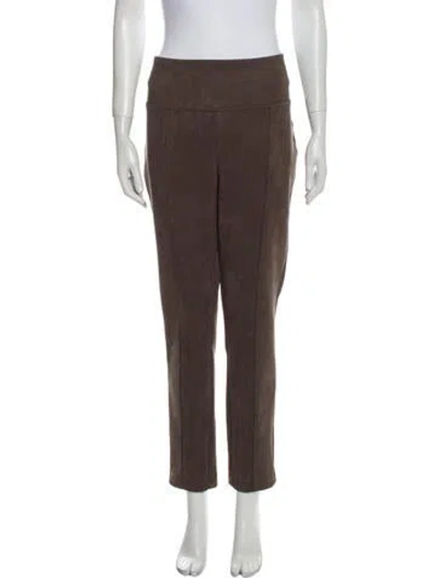 Pre-owned Andrew Marc Skinny Leg Pants In Gray