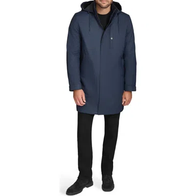 Andrew Marc Slick Rain Jacket In Ink