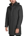 Andrew Marc Smithon Rubberized Rain Jacket In Gray
