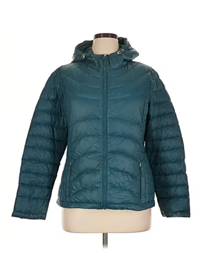 Pre-owned Andrew Marc Snow Jacket In Teal