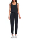 Andrew Marc Sport Women's Jersey Cinch Jumpsuit In Ink