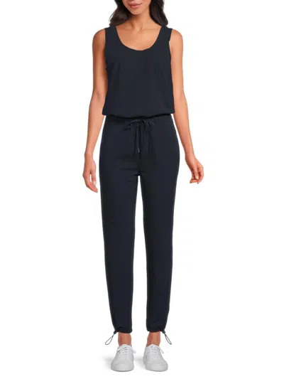 Andrew Marc Sport Women's Jersey Cinch Jumpsuit In Ink