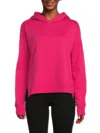 Andrew Marc Sport Women's Relaxed Fit Hoodie In Fuchsia
