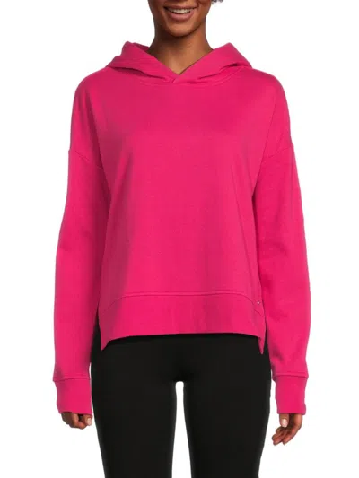 Andrew Marc Sport Women's Relaxed Fit Hoodie In Fuchsia