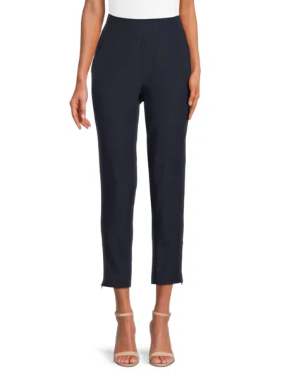 Andrew Marc Sport Women's Solid Cropped Pants In Ink