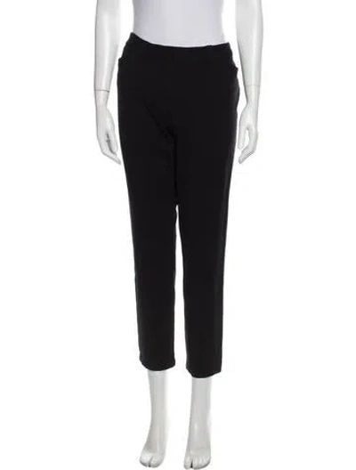 Pre-owned Andrew Marc Straight Leg Pants In Black