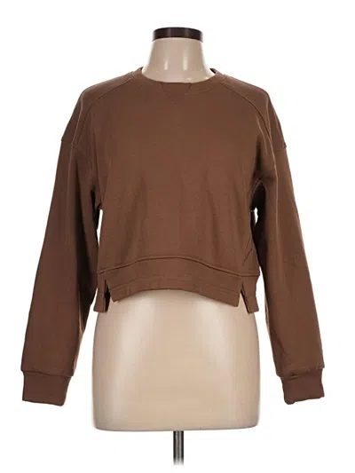 Pre-owned Andrew Marc Sweatshirt In Brown