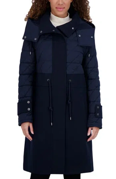 Andrew Marc Synclaire Quilted Coat In Ink