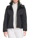 Andrew Marc Tayte Hooded Puffer Jacket In Black