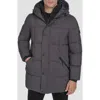 Andrew Marc Millstream Tech Down Parka Jacket In Gray