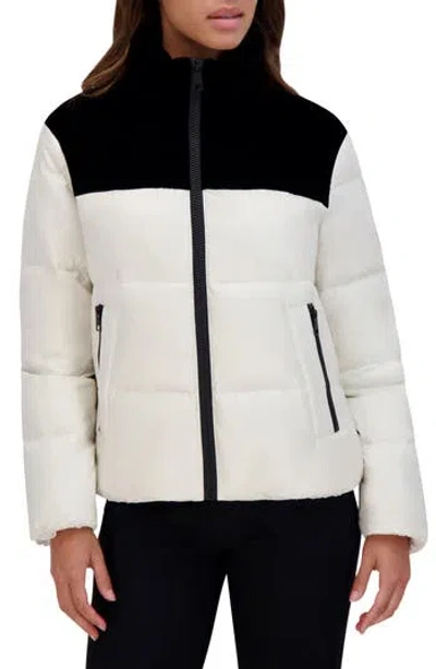 ANDREW MARC ANDREW MARC TILLY MODERN DOWN & FEATHER FILL CROP JACKET