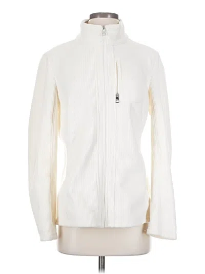 Pre-owned Andrew Marc Track Jacket In White