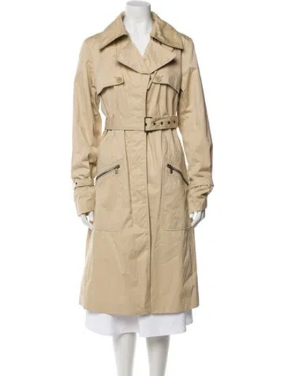 Pre-owned Andrew Marc Trench Coat In Neutral