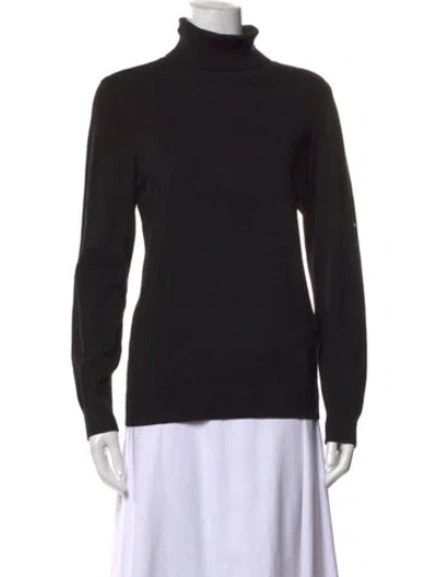 Pre-owned Andrew Marc Turtleneck Sweater In Black