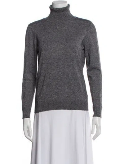 Pre-owned Andrew Marc Turtleneck Sweater In Blue