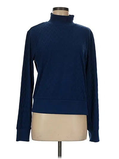 Pre-owned Andrew Marc Turtleneck Sweater In Blue