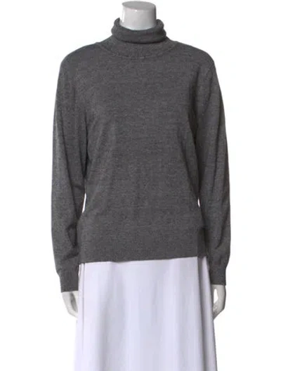 Pre-owned Andrew Marc Turtleneck Sweater In Gray