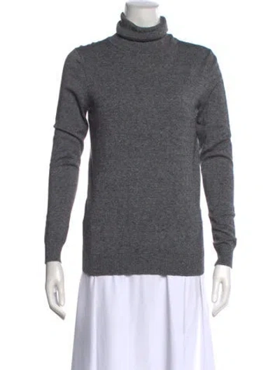 Pre-owned Andrew Marc Turtleneck Sweater In Gray