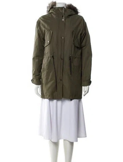 Pre-owned Andrew Marc Utility Jacket In Green
