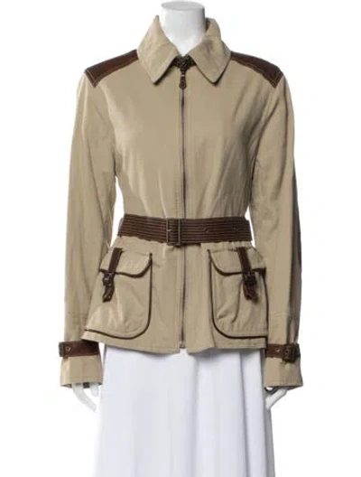 Pre-owned Andrew Marc Utility Jacket In Neutral