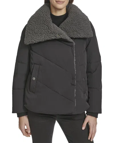 Andrew Marc Valencia Puffer Jacket In Gray