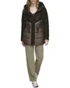 Andrew Marc Varna Coat In Brown